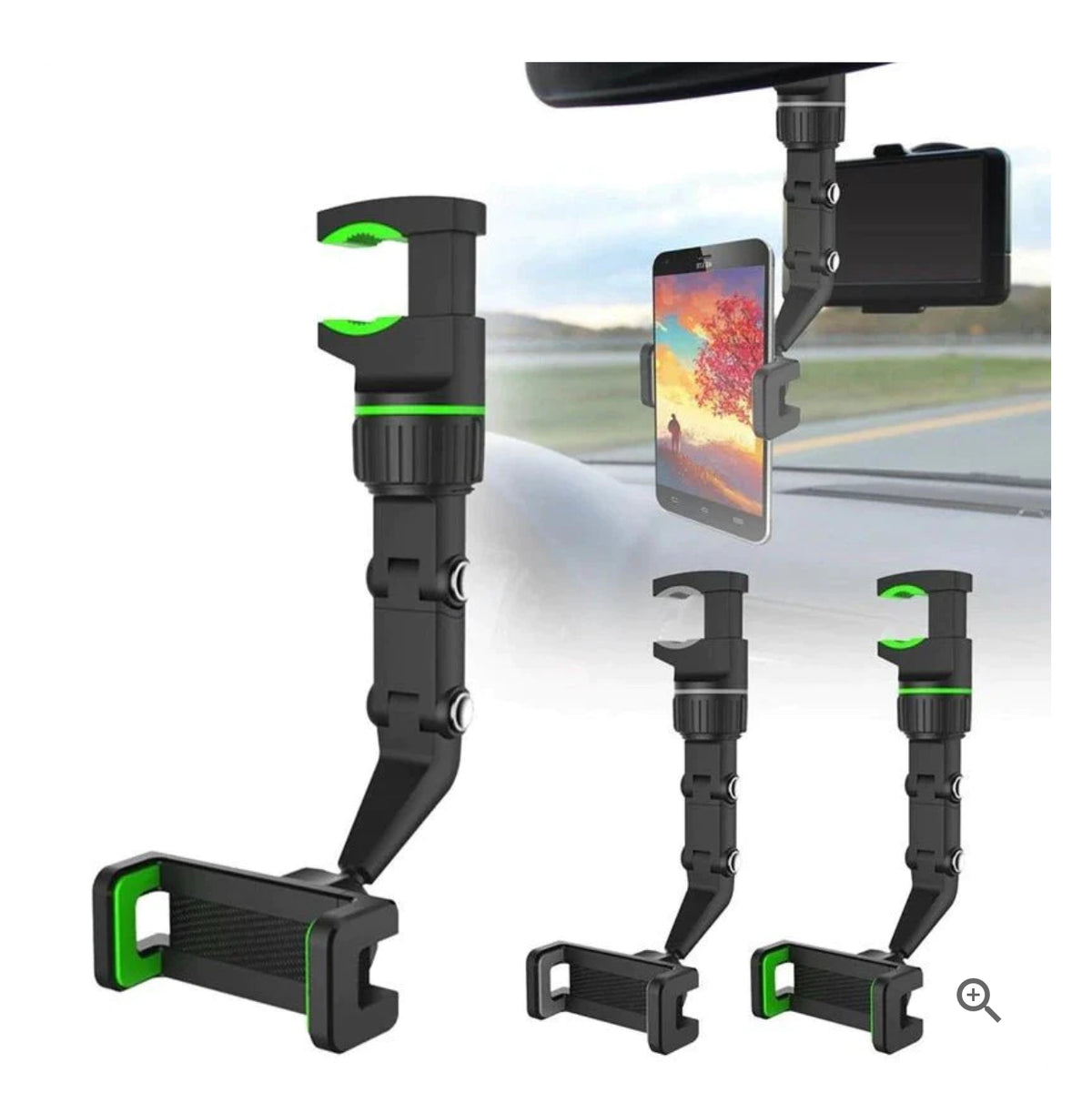 Soporte de celular para retrovisor del vehículo