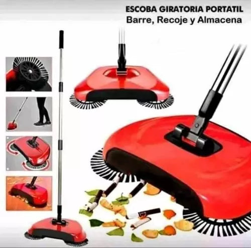 Escoba manual 3 en 1 con depósito