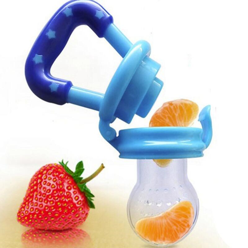 Chupete alimentador para frutas con asa