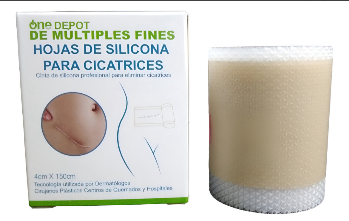 Cinta de silicona para cuidado de cicatrices, 4 × 150 cm
