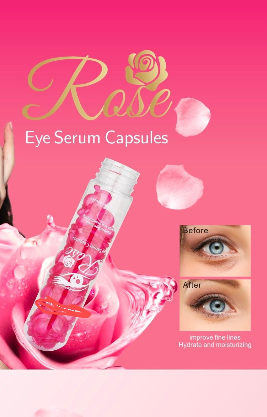 Sérum cosmético Rose en cápsulas para contorno de ojos
