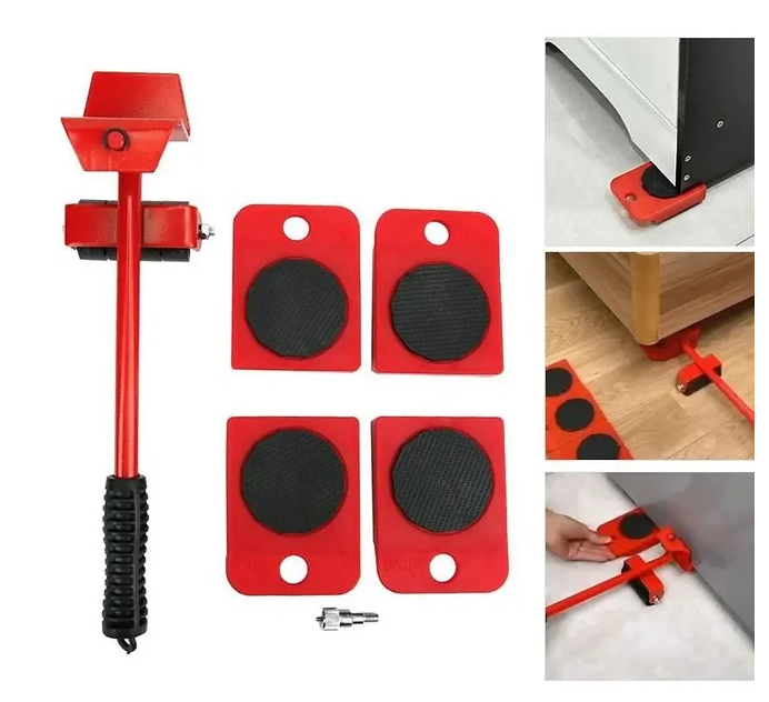 Kit levanta muebles con ruedas