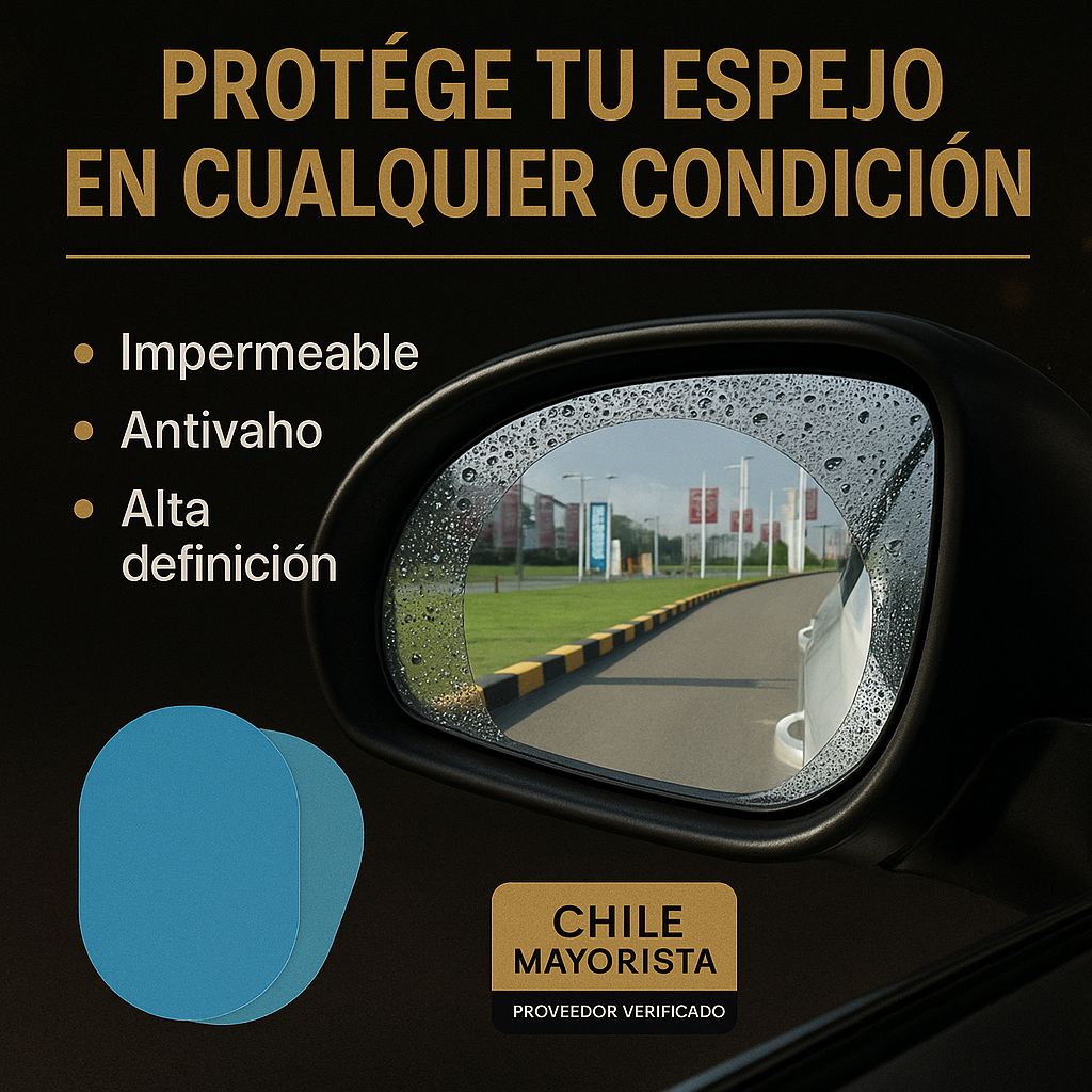 Lámina repelente de agua para espejo retrovisor