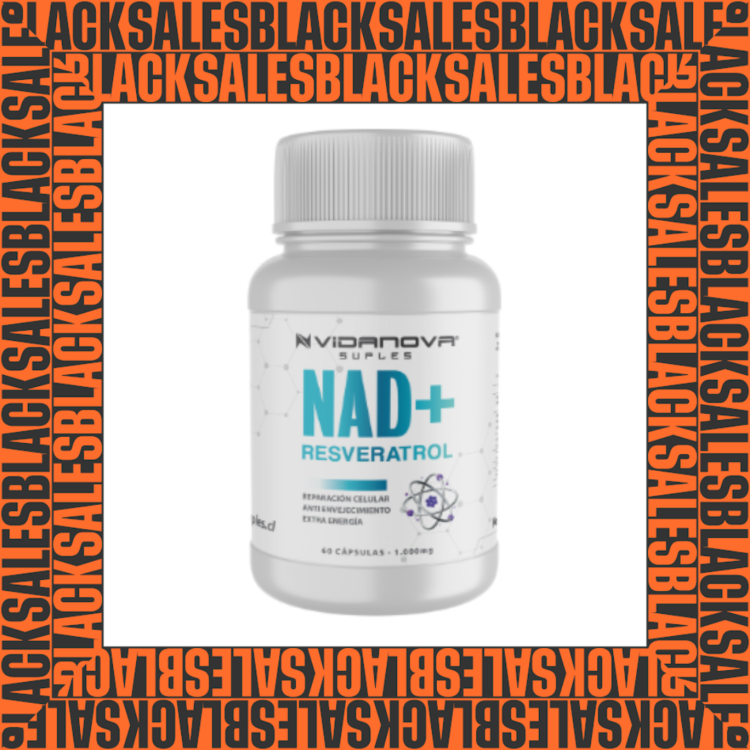 NAD+ Resveratrol 1000 mg — 60 cápsulas