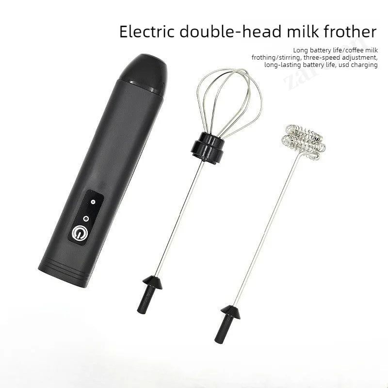Coffee Frother/MILK Whisk+Egg Beater MINI Food Blender USB Rechargeable Handheld Espresso Tools