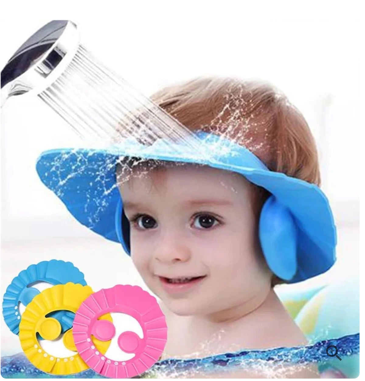 Visera de baño infantil para lavar el cabello