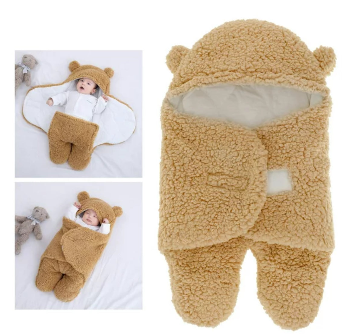 Manta para bebé con diseño de oso