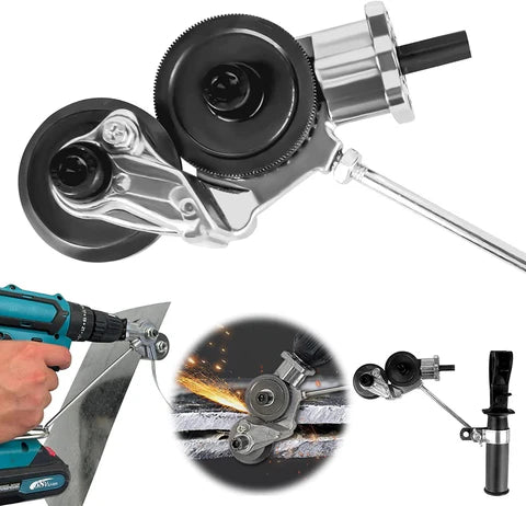 Adaptador para taladro cortador de láminas metálicas