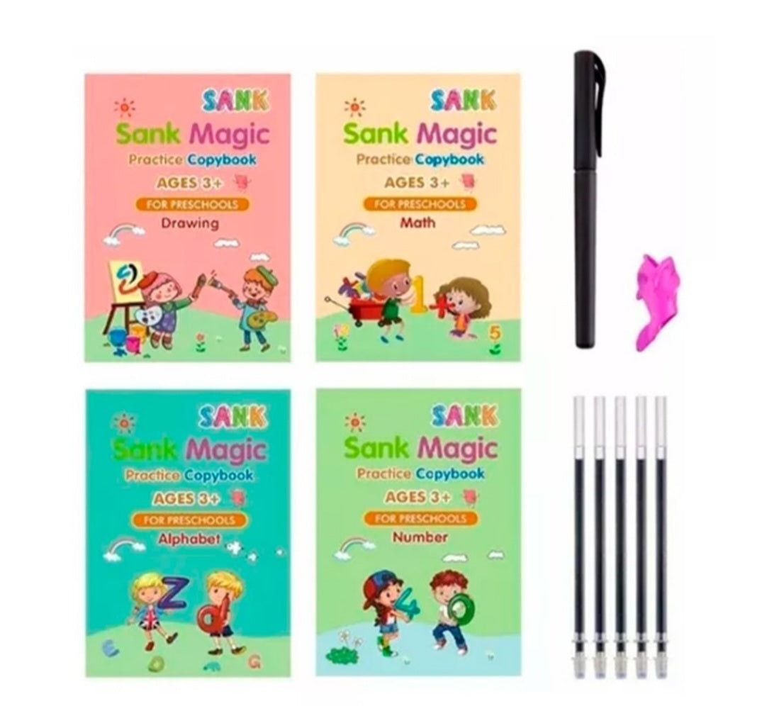 Cuadernos de caligrafía Montessori — set de 4