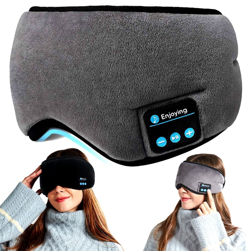 Antifaz para dormir con audífonos Bluetooth