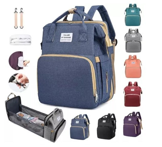 Mochila con mudador portátil 2 en 1