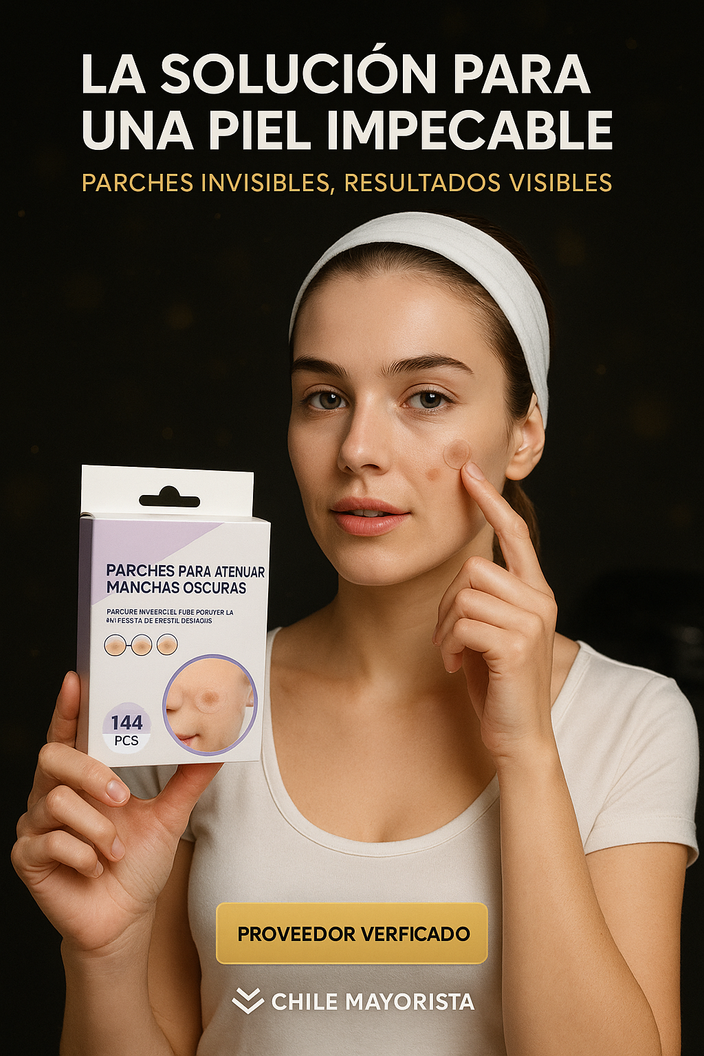Parches cosméticos de cuidado facial localizado