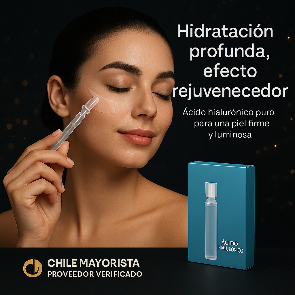 Ampollas cosméticas de ácido hialurónico para uso tópico