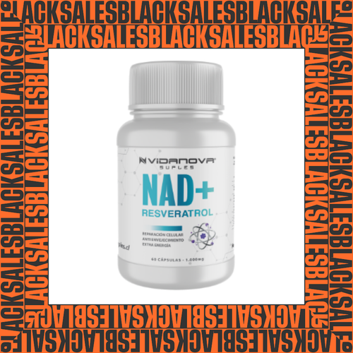 NAD+ Resveratrol 1000 mg — 60 cápsulas