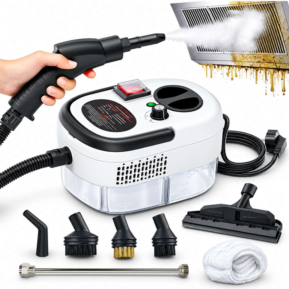 Limpiador a vapor portátil — 2500 W