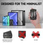 Wallet for Men & Women with Money Clip or Cash Strap - RFID Blocking Metal Wallet - Scratch Resistant Slim Card Holder Wallet