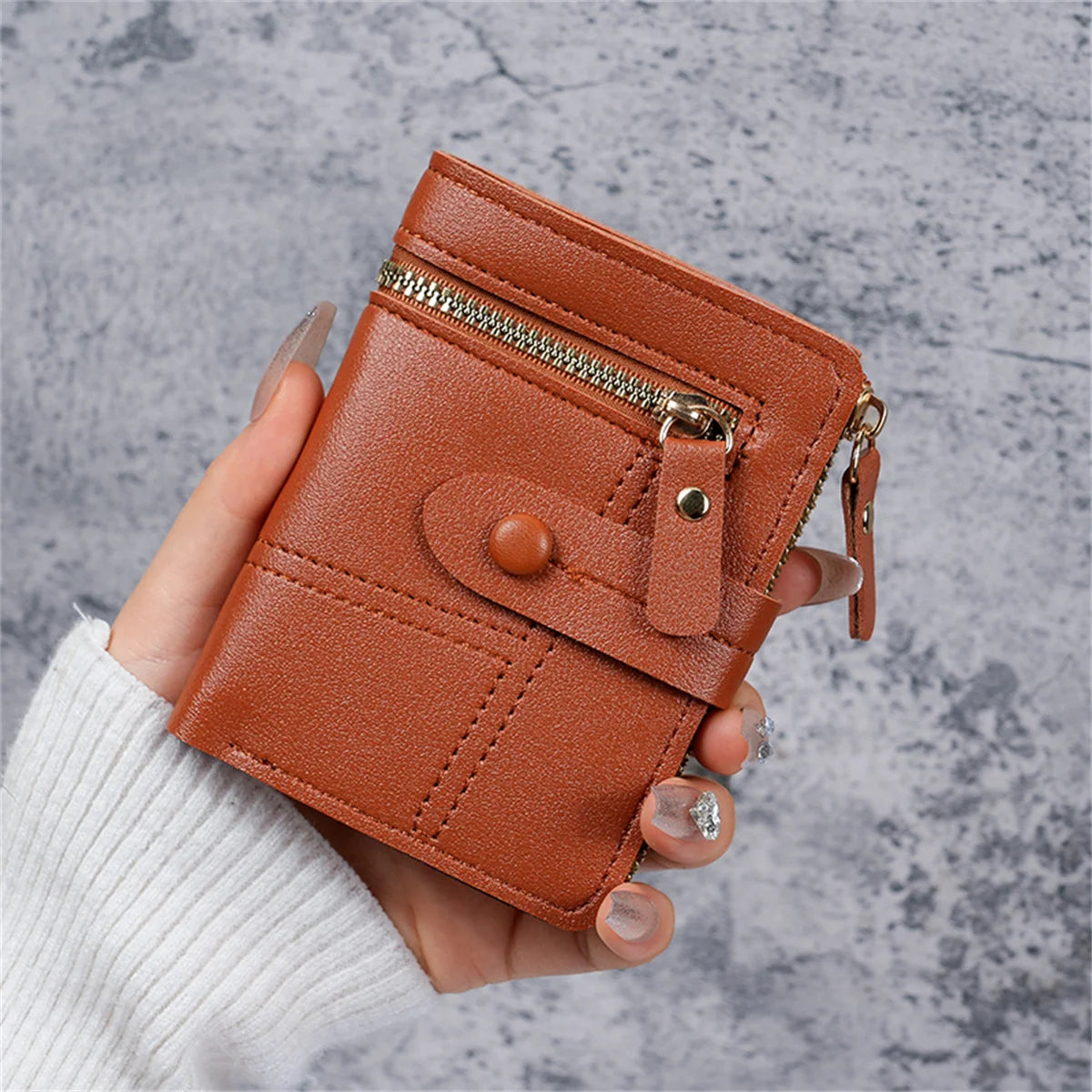 Billetera Compacta con Broche