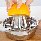 Portable Lemon Orange Manual Fruit Juicer Stainless Steel Kitchen Accessories Tools Citrus 100% Hand Pressed Juice Maker