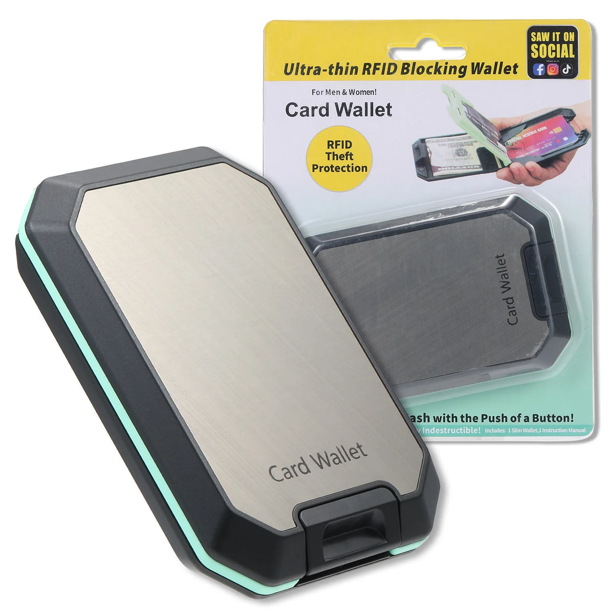 Billetera Rígida con Clip Extraíble