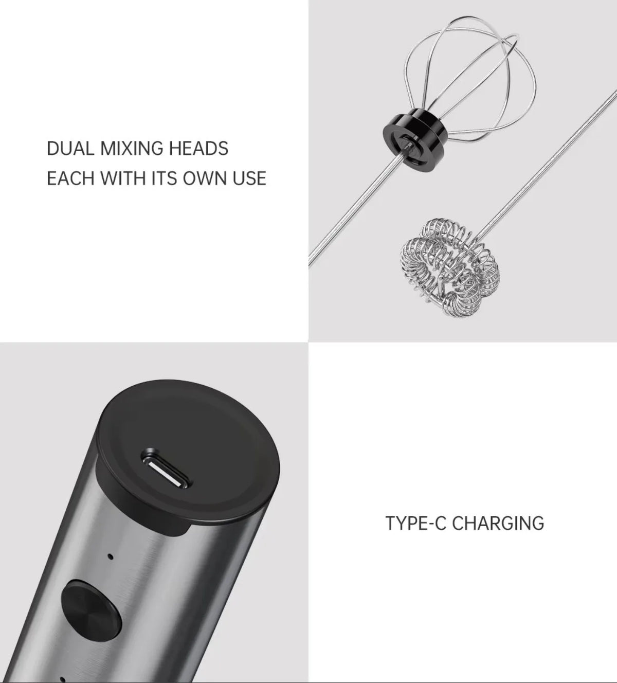 Wireless Electric Mini Milk Frother Coffee Whisk Portable Egg Beater Blender Kitchen Cooking Stirrer Cappuccino Coffee Maker