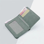 Men/Women Fashion Wallet ID/credit Card Holder Wallet for Men Multi-Card BagHolder Two Fold Small Wallet Black/gray Coin Purse
