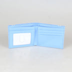 Billetera compacta Textura Celeste