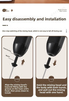 Coffee Frother/MILK Whisk+Egg Beater MINI Food Blender USB Rechargeable Handheld  Espresso Tools