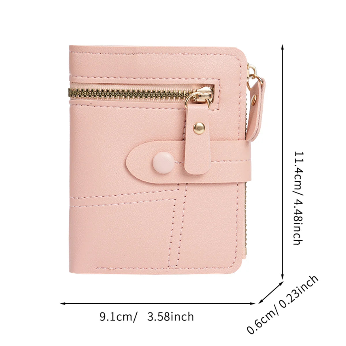 Billetera Compacta con Broche
