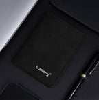 Baellerry Men's Thin Sanded Leather Wallet Casual Business Multi-Function Bifold Driver's License Card Holder Short Wallet