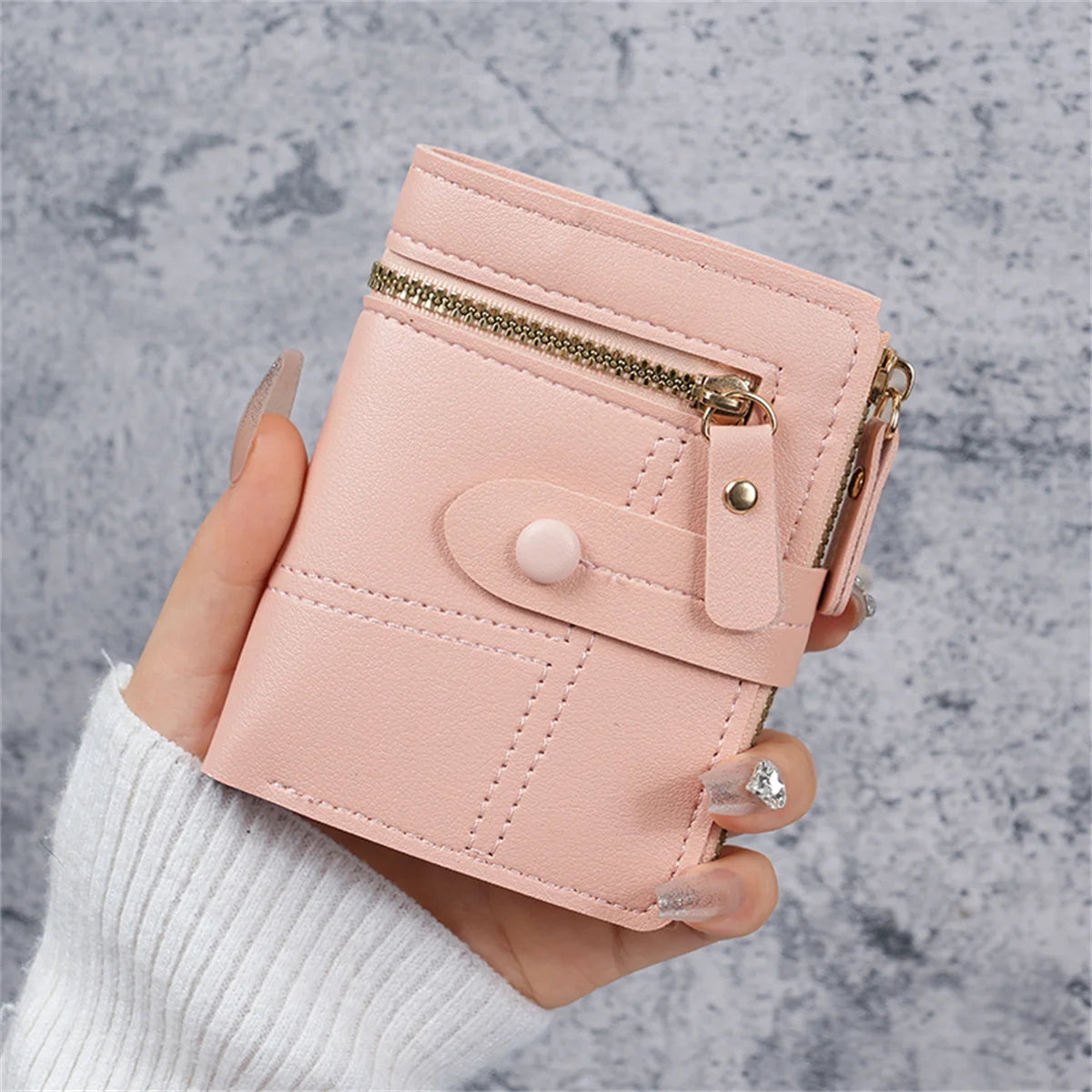 Billetera Compacta con Broche