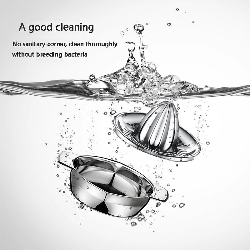 Portable Lemon Orange Manual Fruit Juicer Stainless Steel Kitchen Accessories Tools Citrus 100% Hand Pressed Juice Maker