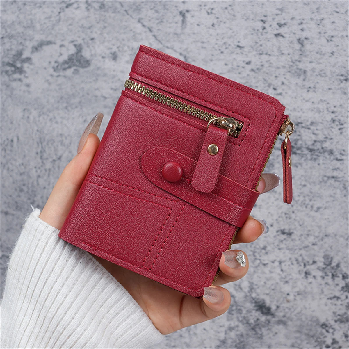 Billetera Compacta con Broche