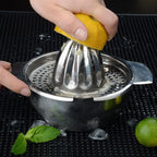 Portable Lemon Orange Manual Fruit Juicer Stainless Steel Kitchen Accessories Tools Citrus 100% Hand Pressed Juice Maker