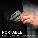 Wallet for Men & Women with Money Clip or Cash Strap - RFID Blocking Metal Wallet - Scratch Resistant Slim Card Holder Wallet
