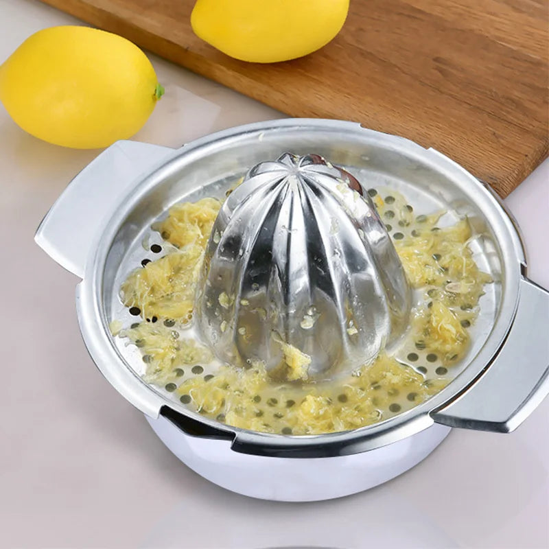 Portable Lemon Orange Manual Fruit Juicer Stainless Steel Kitchen Accessories Tools Citrus 100% Hand Pressed Juice Maker