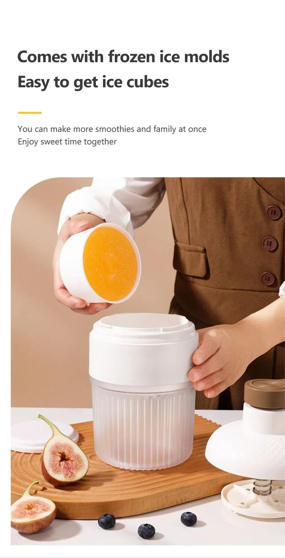 Mini Ice Crusher Portable Shaved Ice Machine Hand Operated Shaved Ice Milkshake Maker Household Smoothie Machine Kitchen Tool