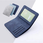 Men/Women Fashion Wallet ID/credit Card Holder Wallet for Men Multi-Card BagHolder Two Fold Small Wallet Black/gray Coin Purse