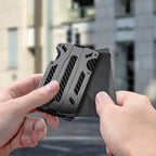 Wallet for Men & Women with Money Clip or Cash Strap - RFID Blocking Metal Wallet - Scratch Resistant Slim Card Holder Wallet