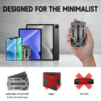 Wallet for Men & Women with Money Clip or Cash Strap - RFID Blocking Metal Wallet - Scratch Resistant Slim Card Holder Wallet