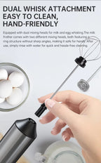 Wireless Electric Mini Milk Frother Coffee Whisk Portable Egg Beater Blender Kitchen Cooking Stirrer Cappuccino Coffee Maker