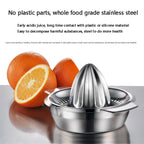 Portable Lemon Orange Manual Fruit Juicer Stainless Steel Kitchen Accessories Tools Citrus 100% Hand Pressed Juice Maker