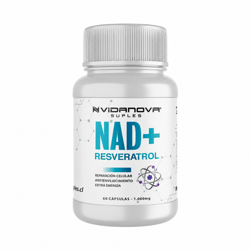 NAD+ Resveratrol 1000 mg — 60 cápsulas