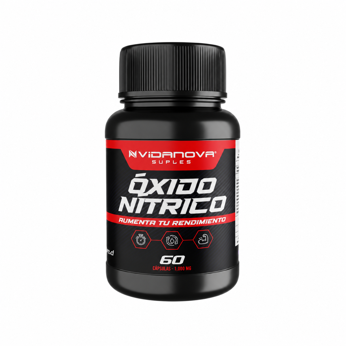 Óxido nítrico 1000 mg — 60 cápsulas
