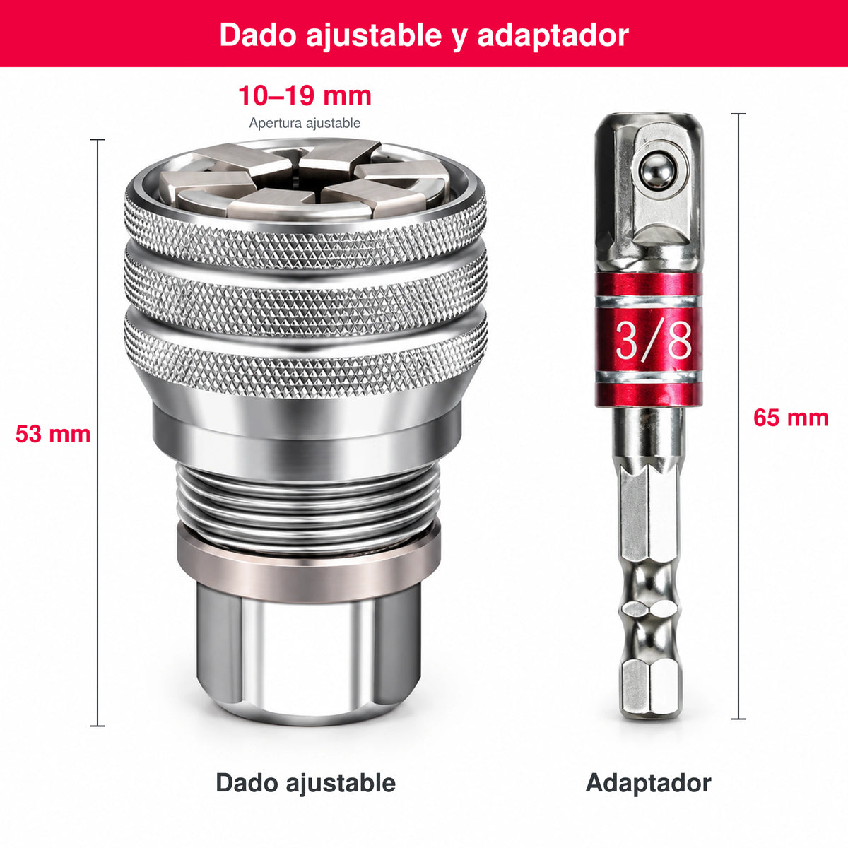 Llave de Dado Universal Multifunción
